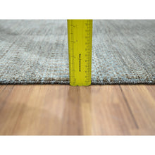 Load image into Gallery viewer, 2&#39;x3&#39; Cedar Brown, Modern Grass Design, Hand Knotted, Undyed Natural Wool, Tone On Tone, Lush And Plush, Mat, Sample, Oriental Rug FWR458658