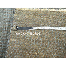 Load image into Gallery viewer, 2&#39;x3&#39; Cedar Brown, Modern Grass Design, Hand Knotted, Undyed Natural Wool, Tone On Tone, Lush And Plush, Mat, Sample, Oriental Rug FWR458658