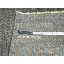 Load image into Gallery viewer, 2&#39;x3&#39; Cedar Brown, Hand Knotted, Modern Grass Design, Undyed Natural Wool, Lush And Plush, Tone On Tone, Mat, Sample, Oriental Rug FWR458682