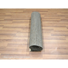 Load image into Gallery viewer, 2&#39;x3&#39; Cedar Brown, Hand Knotted, Modern Grass Design, Undyed Natural Wool, Lush And Plush, Tone On Tone, Mat, Sample, Oriental Rug FWR458682