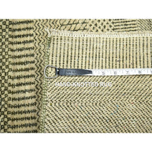Load image into Gallery viewer, 2&#39;x3&#39; Beige, Modern Grass Design, Hand Knotted, Tone On Tone, Wool With Touch Of Silk, Lush And Plush, Mat, Sample, Oriental Rug FWR458694