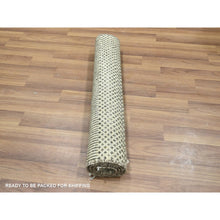 Load image into Gallery viewer, 2&#39;x3&#39; Beige, Modern Grass Design, Wool With Touch Of Silk, Hand Knotted, Tone On Tone, Lush And Plush, Mat, Sample, Oriental Rug FWR458724