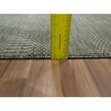 Load image into Gallery viewer, 2&#39;x3&#39; Cedar Brown, Hand Knotted, Wool With Touch Of Silk, Tone On Tone, Lush And Plush, Sample, Modern Grass Design, Mat, Oriental Rug FWR458868