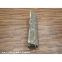 Load image into Gallery viewer, 2&#39;x3&#39; Cedar Brown, Hand Knotted, Wool With Touch Of Silk, Tone On Tone, Lush And Plush, Sample, Modern Grass Design, Mat, Oriental Rug FWR458868