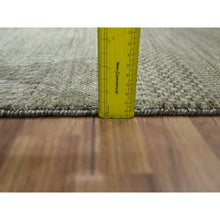 Load image into Gallery viewer, 2&#39;x3&#39; Cedar Brown, Hand Knotted, Wool With Touch Of Silk, Tone On Tone, Lush And Plush, Sample, Modern Grass Design, Mat, Oriental Rug FWR458874