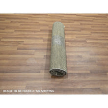Load image into Gallery viewer, 2&#39;x3&#39; Cedar Brown, Hand Knotted, Wool With Touch Of Silk, Tone On Tone, Lush And Plush, Sample, Modern Grass Design, Mat, Oriental Rug FWR458874