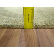 Load image into Gallery viewer, 2&#39;x3&#39; Light Brown, Lush And Plush, Hand Knotted, Modern Grass Design, Wool With Touch Of Silk, Tone On Tone, Mat, Oriental Rug FWR459066
