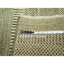 Load image into Gallery viewer, 2&#39;x3&#39; Beige, Hand Knotted, Modern Grass Design, Lush And Plush, Wool With Touch Of Silk, Sample, Tone On Tone, Mat, Oriental Rug FWR459138