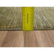 Load image into Gallery viewer, 2&#39;x3&#39; Honey Brown, Lush And Plush, Wool With Touch Of Silk, Tone On Tone, Hand Knotted, Modern Grass Design, Sample, Mat, Oriental Rug FWR459216