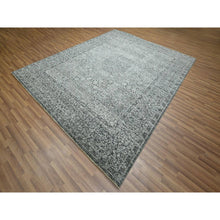 Load image into Gallery viewer, 8&#39;1&quot;x10&#39;1&quot; Storm Gray, Mamluk Design, Pre Historic 14th Century Influence, Natural Dyes, Hand Knotted, Pure Wool, Oriental Rug FWR459240