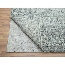 Load image into Gallery viewer, 8&#39;1&quot;x10&#39;1&quot; Storm Gray, Mamluk Design, Pre Historic 14th Century Influence, Natural Dyes, Hand Knotted, Pure Wool, Oriental Rug FWR459240