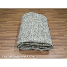 Load image into Gallery viewer, 8&#39;1&quot;x10&#39;1&quot; Storm Gray, Mamluk Design, Pre Historic 14th Century Influence, Natural Dyes, Hand Knotted, Pure Wool, Oriental Rug FWR459240