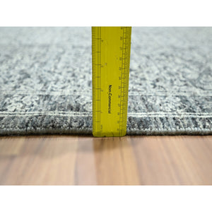 8'1"x10'1" Storm Gray, Mamluk Design, Pre Historic 14th Century Influence, Natural Dyes, Hand Knotted, Pure Wool, Oriental Rug FWR459240