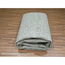 Load image into Gallery viewer, 9&#39;2&quot;x12&#39;1&quot; Neutral Gray, Pre Historic 14th Century Influence Mamluk Design, Natural Dyes, Hand Knotted, Pure Wool, Oriental Rug FWR459246