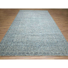 Load image into Gallery viewer, 9&#39;x12&#39; Stone Blue, Mamluk Design, Pre Historic 14th Century Influence, Natural Dyes, Hand Knotted, 100% Wool, Oriental Rug FWR459252