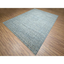 Load image into Gallery viewer, 9&#39;x12&#39; Stone Blue, Mamluk Design, Pre Historic 14th Century Influence, Natural Dyes, Hand Knotted, 100% Wool, Oriental Rug FWR459252