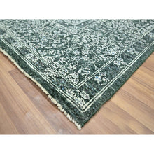 Load image into Gallery viewer, 8&#39;x10&#39;2&quot; Pine Green, Mamluk Design, Pre Historic 14th Century Influence, Natural Dyes, Hand Knotted, 100% Wool, Oriental Rug FWR459258