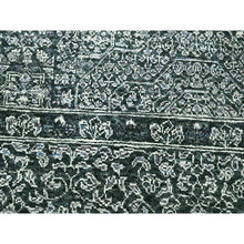 Load image into Gallery viewer, 8&#39;x10&#39;2&quot; Pine Green, Mamluk Design, Pre Historic 14th Century Influence, Natural Dyes, Hand Knotted, 100% Wool, Oriental Rug FWR459258