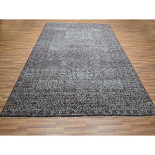 Load image into Gallery viewer, 8&#39;x10&#39; Wine Red, Pre Historic 14th Century Influence, Mamluk Design, Natural Dyes, Hand Knotted, Pure Wool, Oriental Rug FWR459264