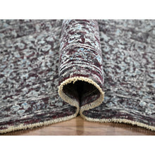 Load image into Gallery viewer, 8&#39;x10&#39; Wine Red, Pre Historic 14th Century Influence, Mamluk Design, Natural Dyes, Hand Knotted, Pure Wool, Oriental Rug FWR459264