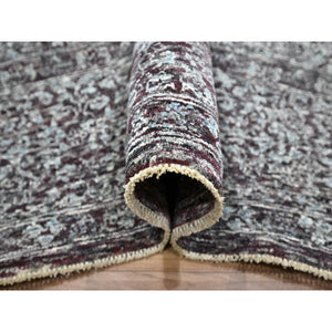 8'x10' Wine Red, Pre Historic 14th Century Influence, Mamluk Design, Natural Dyes, Hand Knotted, Pure Wool, Oriental Rug FWR459264