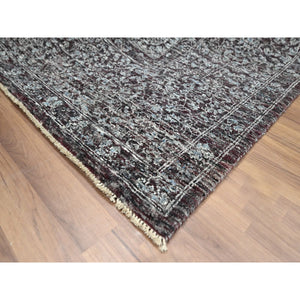 8'x10' Wine Red, Pre Historic 14th Century Influence, Mamluk Design, Natural Dyes, Hand Knotted, Pure Wool, Oriental Rug FWR459264