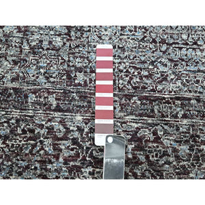 8'x10' Wine Red, Pre Historic 14th Century Influence, Mamluk Design, Natural Dyes, Hand Knotted, Pure Wool, Oriental Rug FWR459264