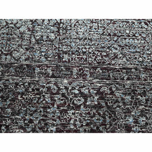 8'x10' Wine Red, Pre Historic 14th Century Influence, Mamluk Design, Natural Dyes, Hand Knotted, Pure Wool, Oriental Rug FWR459264