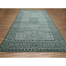 Load image into Gallery viewer, 8&#39;3&quot;x11&#39;7&quot; Seaweed Green, Pre Historic 14th Century Influence, Mamluk Design, Natural Dyes, Hand Knotted, Pure Wool, Oriental Rug FWR459270