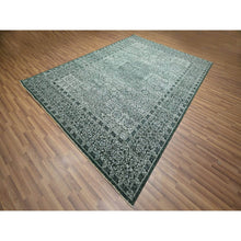 Load image into Gallery viewer, 8&#39;3&quot;x11&#39;7&quot; Seaweed Green, Pre Historic 14th Century Influence, Mamluk Design, Natural Dyes, Hand Knotted, Pure Wool, Oriental Rug FWR459270