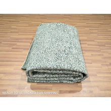 Load image into Gallery viewer, 8&#39;3&quot;x11&#39;7&quot; Seaweed Green, Pre Historic 14th Century Influence, Mamluk Design, Natural Dyes, Hand Knotted, Pure Wool, Oriental Rug FWR459270