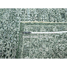 Load image into Gallery viewer, 8&#39;3&quot;x11&#39;7&quot; Seaweed Green, Pre Historic 14th Century Influence, Mamluk Design, Natural Dyes, Hand Knotted, Pure Wool, Oriental Rug FWR459270