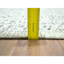 Load image into Gallery viewer, 9&#39;1&quot;x12&#39; Alabaster White, Pre Historic 14th Century Influence, Mamluk Design, Natural Dyes, Hand Knotted, Pure Wool, Oriental Rug FWR459282