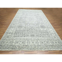 Load image into Gallery viewer, 10&#39;x14&#39; Chiffon White, Pre Historic 14th Century Influence, Mamluk Design, Natural Dyes, Hand Knotted, Pure Wool, Oriental Rug FWR459288