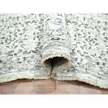Load image into Gallery viewer, 10&#39;x14&#39; Chiffon White, Pre Historic 14th Century Influence, Mamluk Design, Natural Dyes, Hand Knotted, Pure Wool, Oriental Rug FWR459288