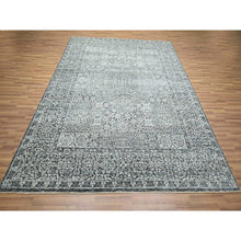 Load image into Gallery viewer, 8&#39;2&quot;x10&#39;2&quot; Sonic Gray, Pre Historic 14th Century Influence, Mamluk Design, Natural Dyes, Hand Knotted, Pure Wool, Oriental Rug FWR459294