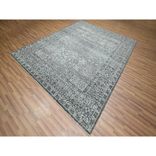 Load image into Gallery viewer, 8&#39;2&quot;x10&#39;2&quot; Sonic Gray, Pre Historic 14th Century Influence, Mamluk Design, Natural Dyes, Hand Knotted, Pure Wool, Oriental Rug FWR459294