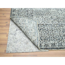 Load image into Gallery viewer, 8&#39;2&quot;x10&#39;2&quot; Sonic Gray, Pre Historic 14th Century Influence, Mamluk Design, Natural Dyes, Hand Knotted, Pure Wool, Oriental Rug FWR459294