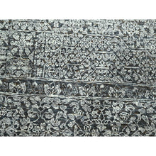 Load image into Gallery viewer, 8&#39;2&quot;x10&#39;2&quot; Sonic Gray, Pre Historic 14th Century Influence, Mamluk Design, Natural Dyes, Hand Knotted, Pure Wool, Oriental Rug FWR459294