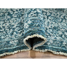 Load image into Gallery viewer, 8&#39;x10&#39;3&quot; Teal Green, Pre Historic 14th Century Influence, Mamluk Design, Natural Dyes, Hand Knotted, Pure Wool, Oriental Rug FWR459306
