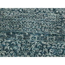 Load image into Gallery viewer, 8&#39;x10&#39;3&quot; Teal Green, Pre Historic 14th Century Influence, Mamluk Design, Natural Dyes, Hand Knotted, Pure Wool, Oriental Rug FWR459306