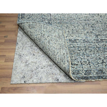 Load image into Gallery viewer, 8&#39;x10&#39;2&quot; Slate Gray, Pre Historic 14th Century Influence, Mamluk Design, Natural Dyes, Hand Knotted, 100% Wool, Oriental Rug FWR459312