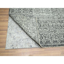 Load image into Gallery viewer, 9&#39;x12&#39; Dove Gray, Pre Historic 14th Century Influence, Mamluk Design, Natural Dyes, Hand Knotted, 100% Wool, Oriental Rug FWR459318