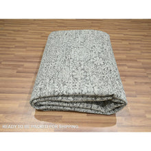 Load image into Gallery viewer, 9&#39;x12&#39; Dove Gray, Pre Historic 14th Century Influence, Mamluk Design, Natural Dyes, Hand Knotted, 100% Wool, Oriental Rug FWR459318