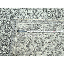 Load image into Gallery viewer, 9&#39;x12&#39; Dove Gray, Pre Historic 14th Century Influence, Mamluk Design, Natural Dyes, Hand Knotted, 100% Wool, Oriental Rug FWR459318