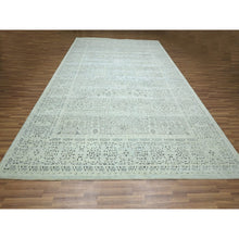 Load image into Gallery viewer, 10&#39;x14&#39;2&quot; Stone Gray, Mamluk Design, Pre Historic 14th Century Influence, Natural Dyes, Hand Knotted, Pure Wool, Oriental Rug FWR459324