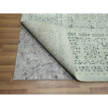 Load image into Gallery viewer, 10&#39;x14&#39;2&quot; Stone Gray, Mamluk Design, Pre Historic 14th Century Influence, Natural Dyes, Hand Knotted, Pure Wool, Oriental Rug FWR459324