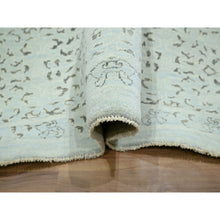 Load image into Gallery viewer, 9&#39;1&quot;x12&#39; Beau Blue, Pre Historic 14th Century Influence, Mamluk Design, Natural Dyes, Hand Knotted, Pure Wool, Oriental Rug FWR459330