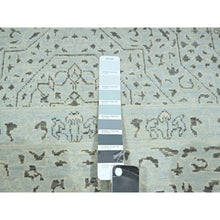 Load image into Gallery viewer, 9&#39;1&quot;x12&#39; Beau Blue, Pre Historic 14th Century Influence, Mamluk Design, Natural Dyes, Hand Knotted, Pure Wool, Oriental Rug FWR459330