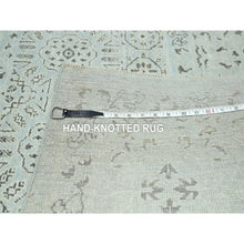 Load image into Gallery viewer, 9&#39;1&quot;x12&#39; Beau Blue, Pre Historic 14th Century Influence, Mamluk Design, Natural Dyes, Hand Knotted, Pure Wool, Oriental Rug FWR459330